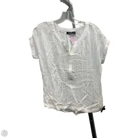 Top Short Sleeve By Ana In White, Size: Sp FlexibleKnit