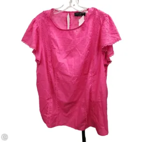 Top Short Sleeve By Lane Bryant In Pink, Size: 14 Sustainable Production Methods