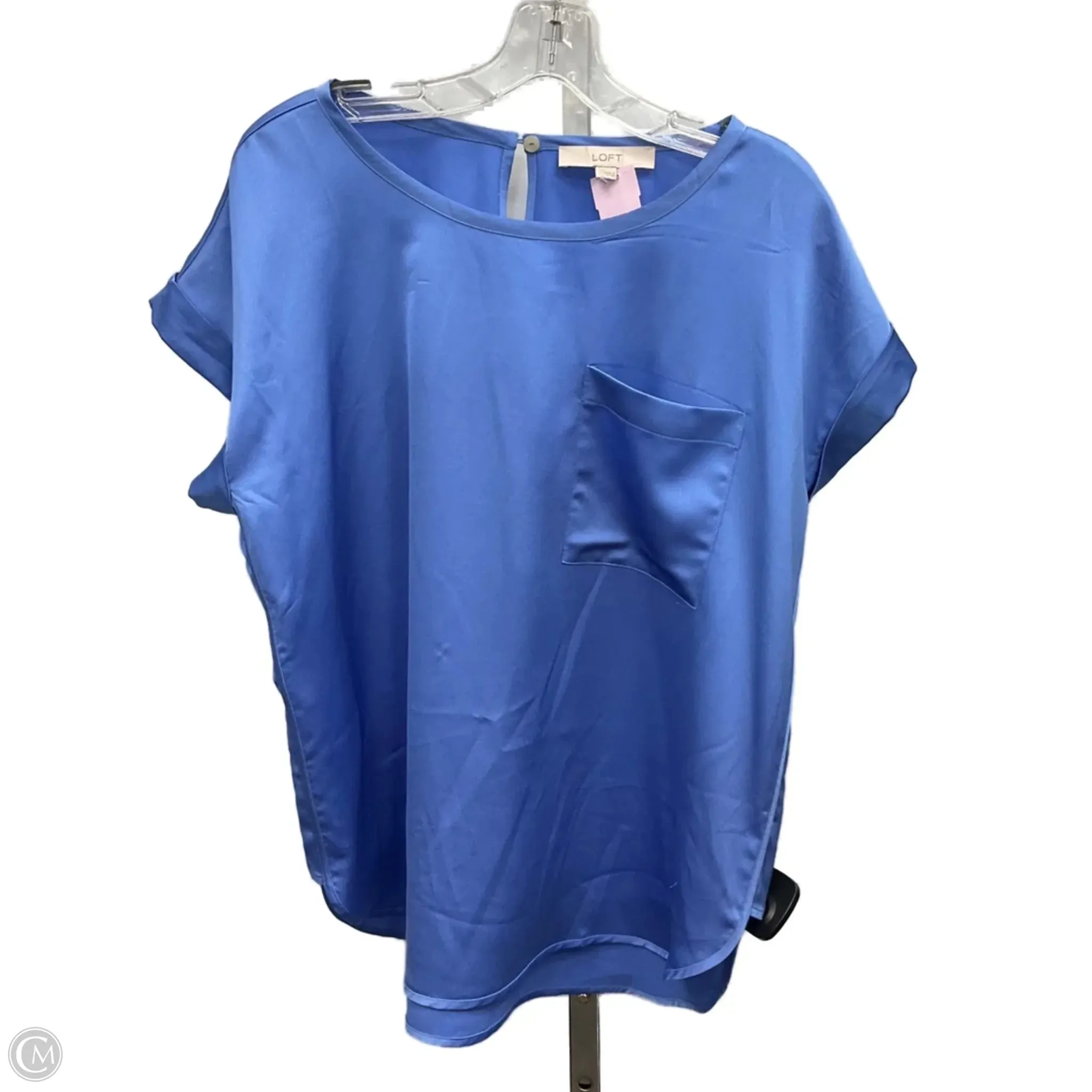 Top Short Sleeve By Loft In Blue, Size: M Active Look PortableOption