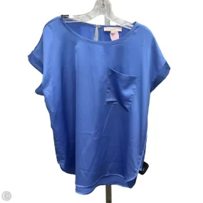 Top Short Sleeve By Loft In Blue, Size: M Active Look PortableOption