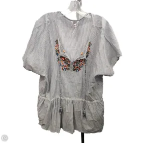 Top Short Sleeve By Sonoma In Striped Pattern, Size: 2x Reflective Trim