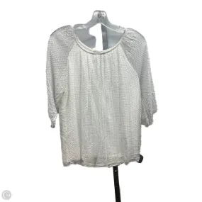 Top Short Sleeve By Viola BORGHI In Polkadot Pattern, Size: S Lightweight pullover Friction Reducing Finish
