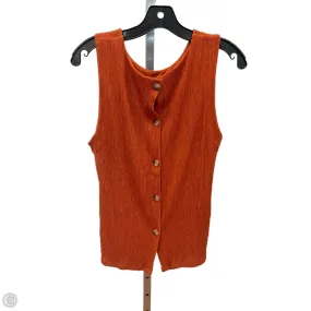 Nature Base Bold Core Top Sleeveless By Anthropologie In Copper, Size: L