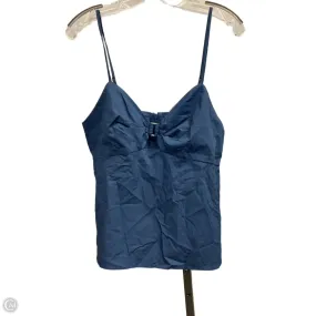 Top Sleeveless By Banana Republic In Blue, Size: 12 Recycled Material Blend BrushedInnerSurface