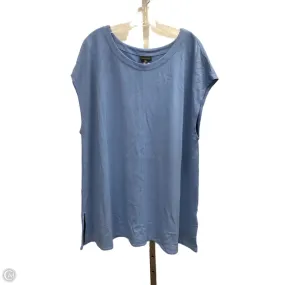 MultiPocketDesign Top Sleeveless By J. Jill In Blue, Size: 3x