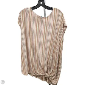 QuickDrying Anti Pill Surface Top Sleeveless By Max Studio In Striped Pattern, Size: 1x