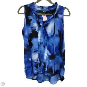 Top Sleeveless By Simply Vera In Black & Blue, Size: S CushionedSupport FourWay Stretch