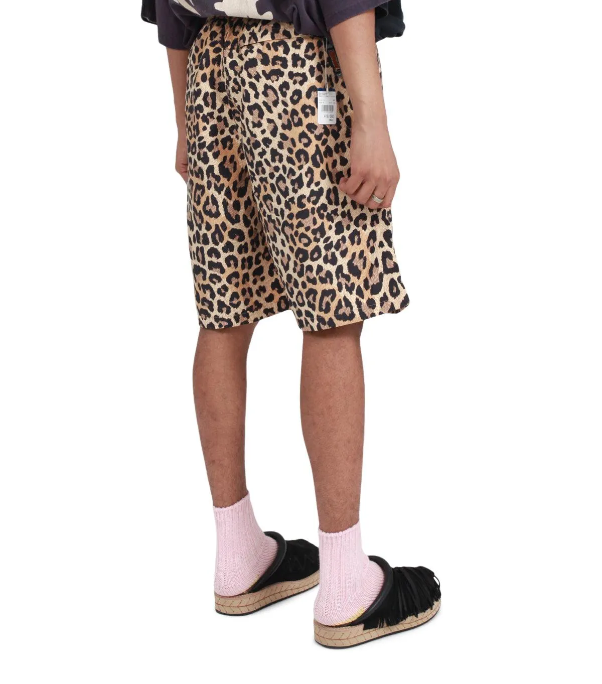 Hidden pockets Party Guest Kapital Fast-Dry Taffeta Leopard Shorts Brown