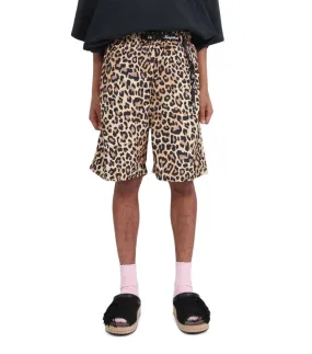 Kapital Fast-Dry Taffeta Leopard Shorts Brown Dynamic Glow