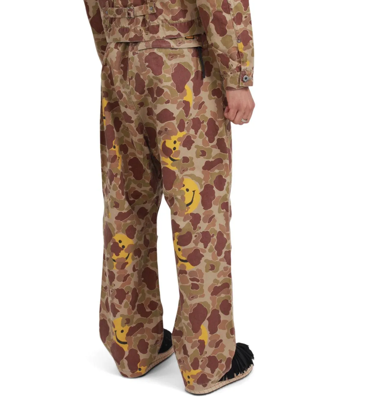 Teacher Chic Kapital Herringbone Happy Peek-A-Boo Camo Easy Pants Beige