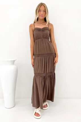 Charming Fit Toledo Maxi Dress Brown