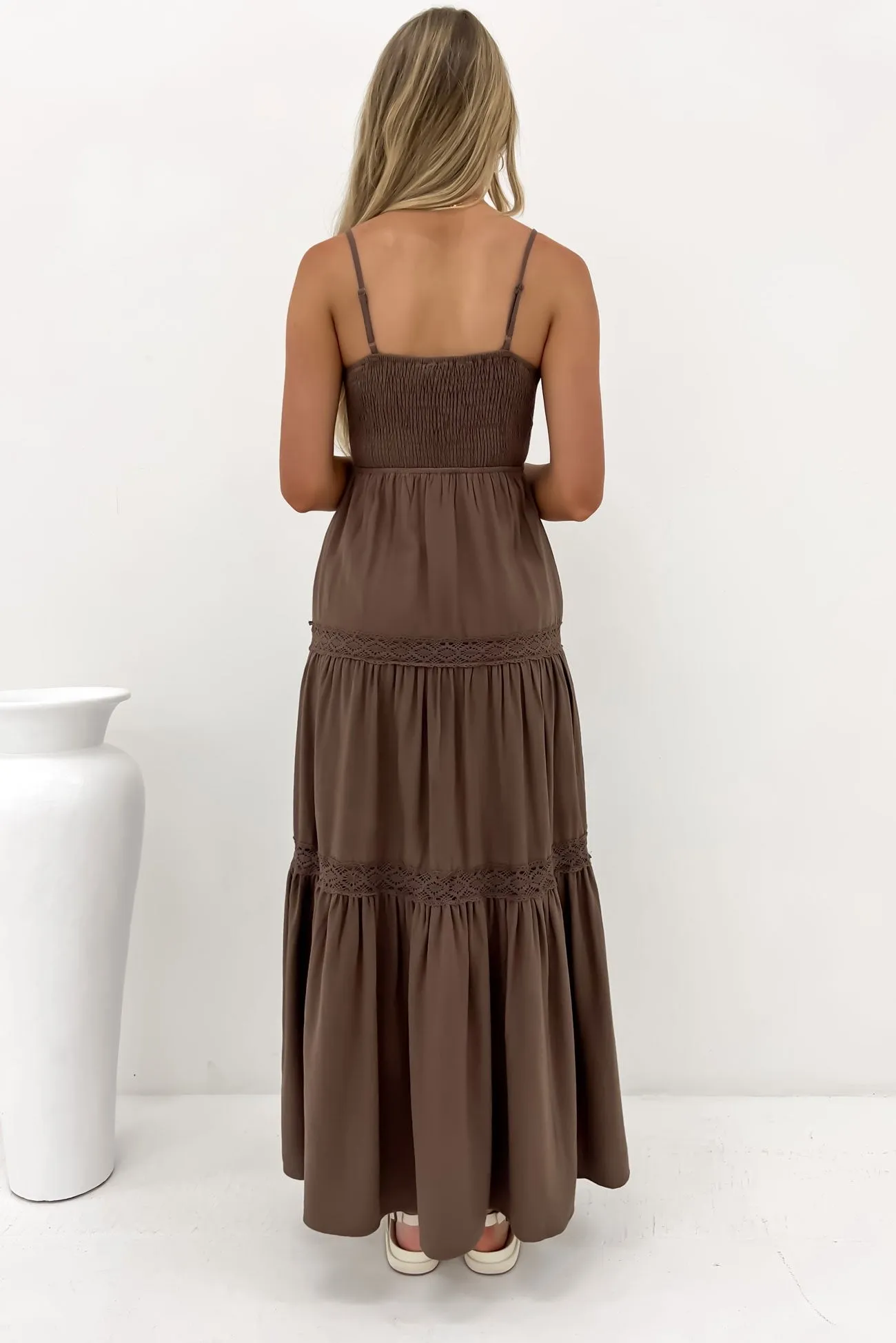 everyday elegance Toledo Maxi Dress Brown