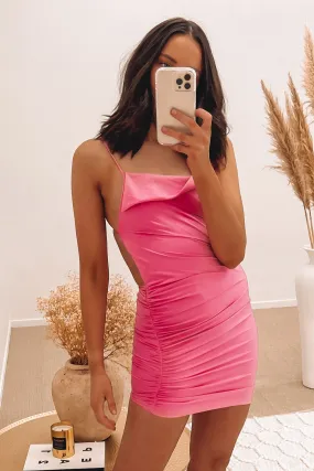 Scarlett Mini Dress Pink Soft and Chic Perfect Proportion