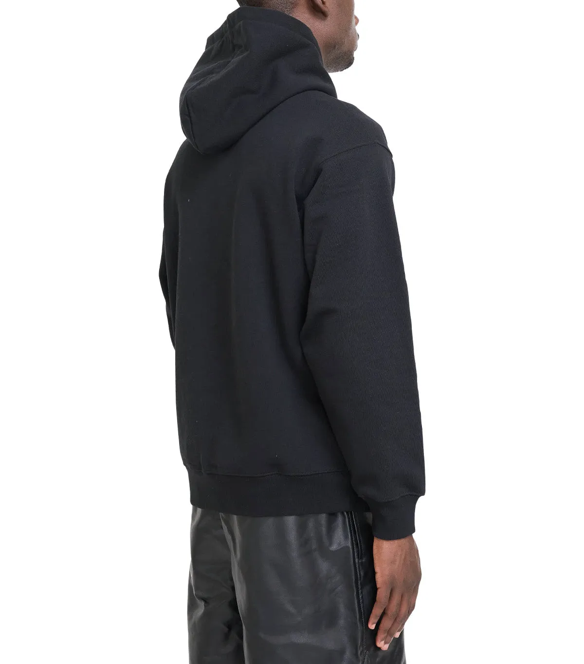 Dime Cursive Small Logo Hoodie Black Warm Fit Tale Core