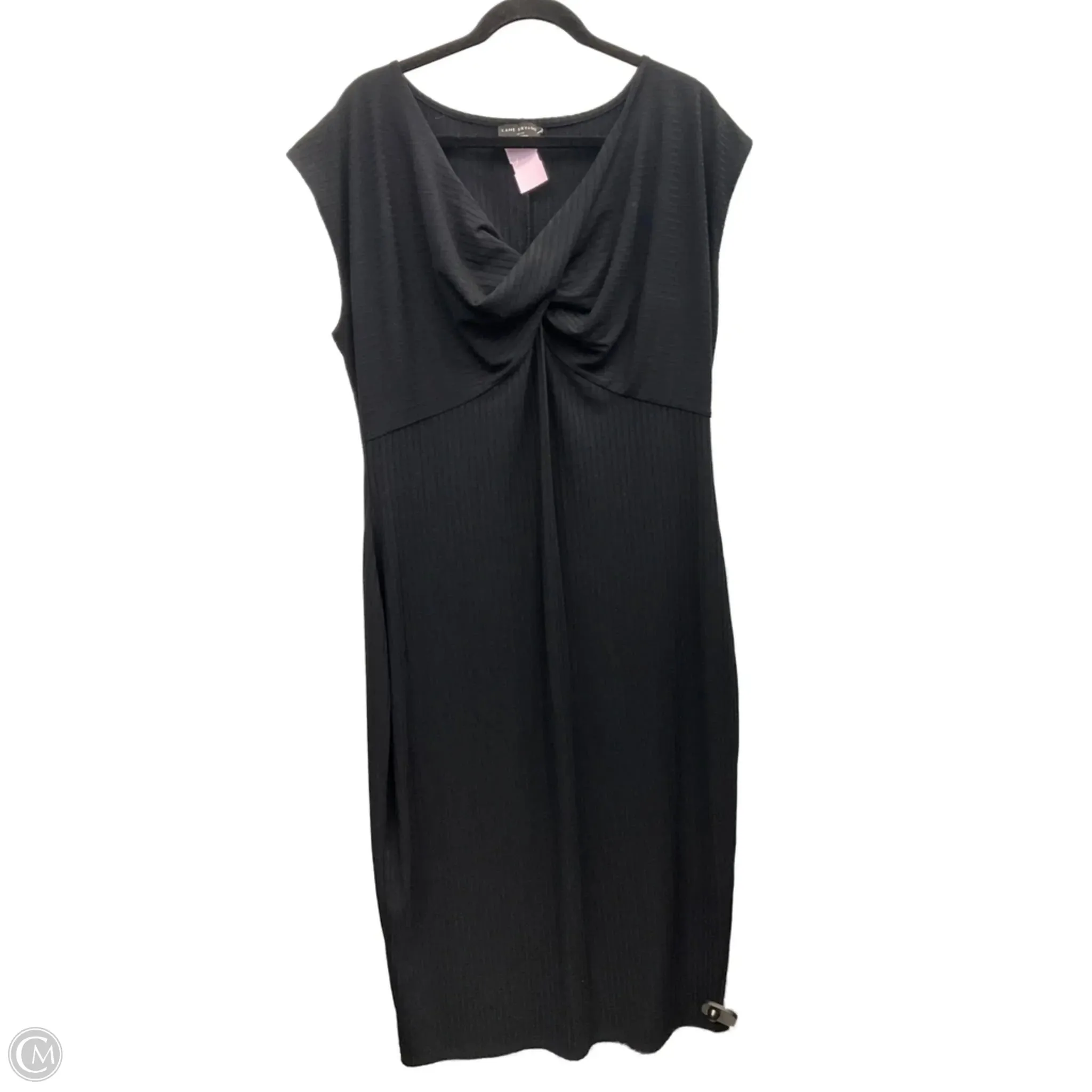 Dress Casual Midi By Lane Bryant In Black, Size: 18 StaticResistantLining