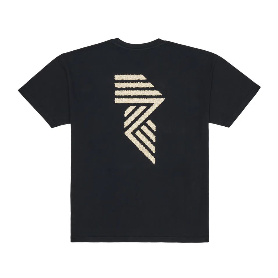 Retro Abrasion resistant HEAVY? STATIC 'R' TEE BLACK