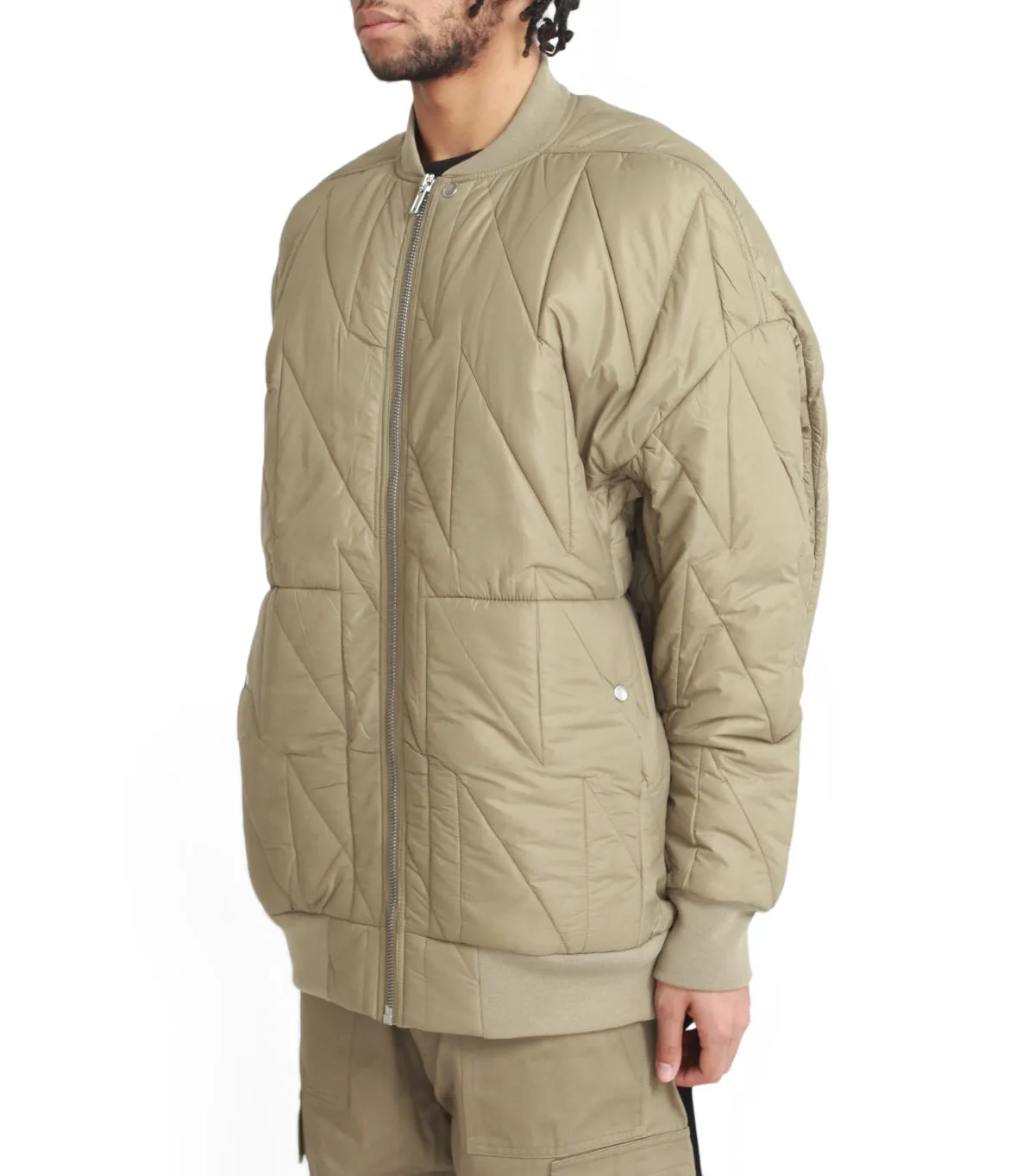 Rick Owens DRKSHDW Jumbo Flight Bomber Green StretchFit VentilatedKnit