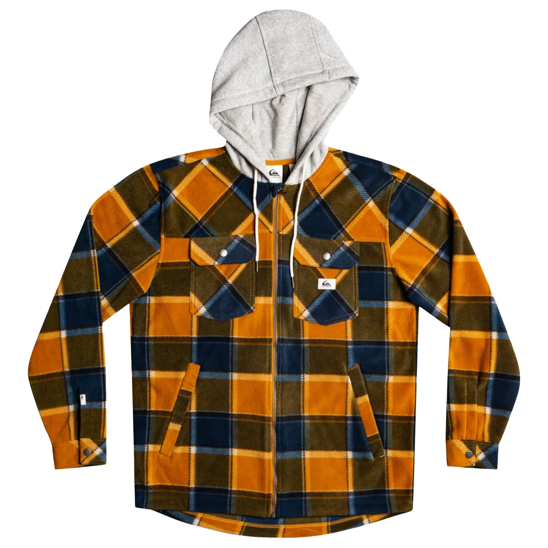 NonRestrictive Movement Adjustable Straps Men's Super Swell Hooded Fleece Zip-Up Jacket