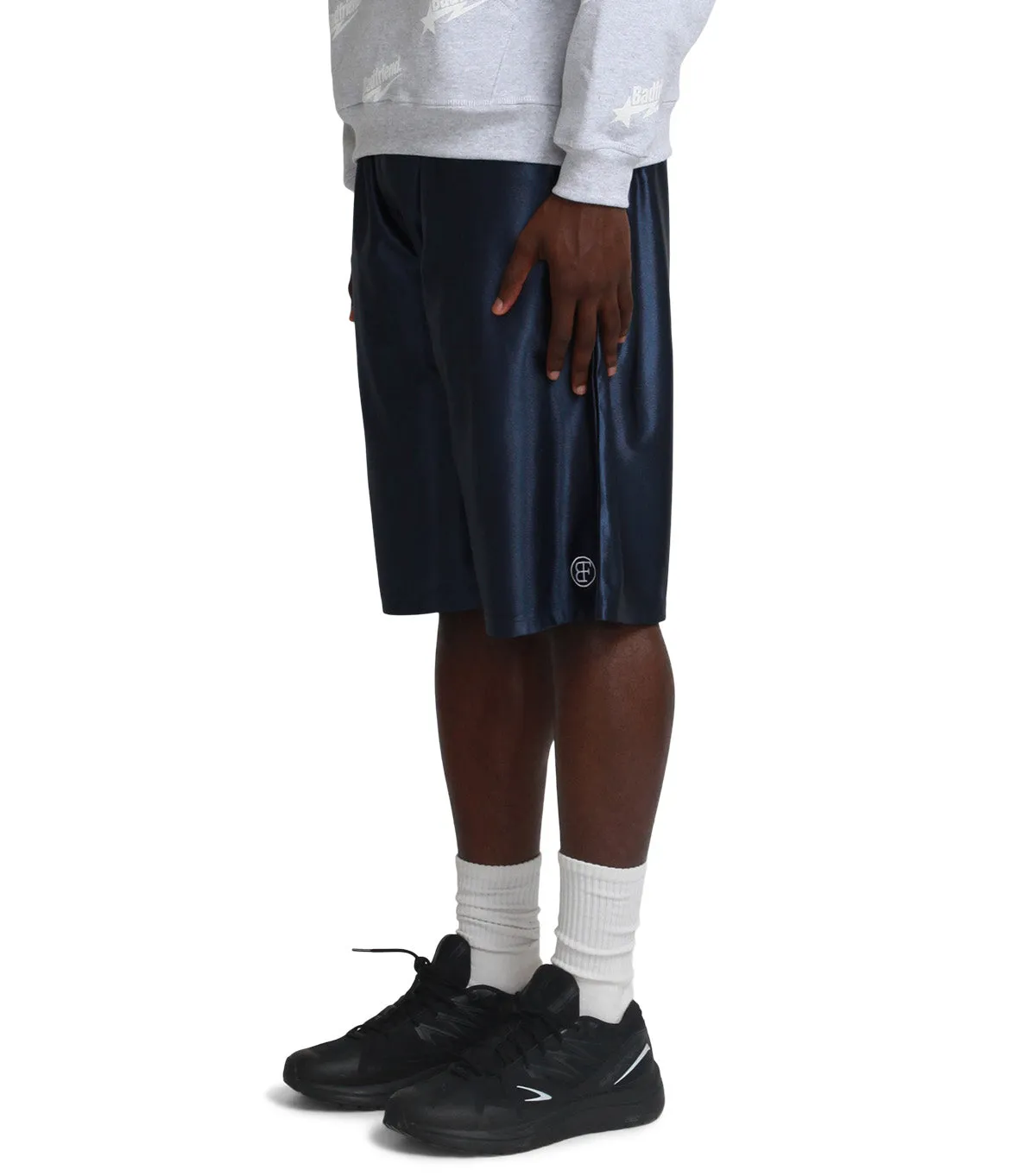 EcoFriendly Dye Badfriend Oval Baggee Basketball Shorts Navy