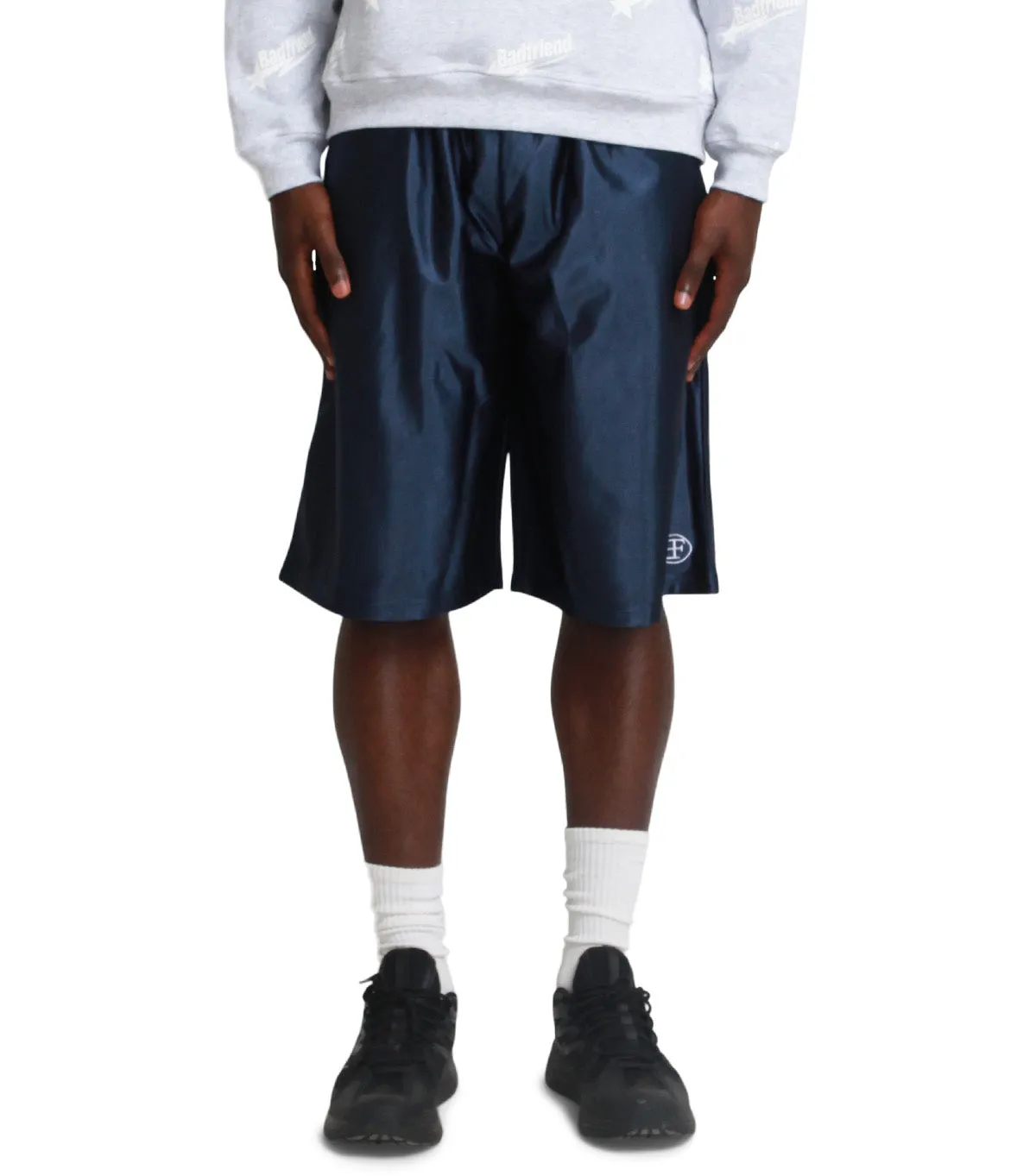 Badfriend Oval Baggee Basketball Shorts Navy Craft Soul QuickReleaseClosures