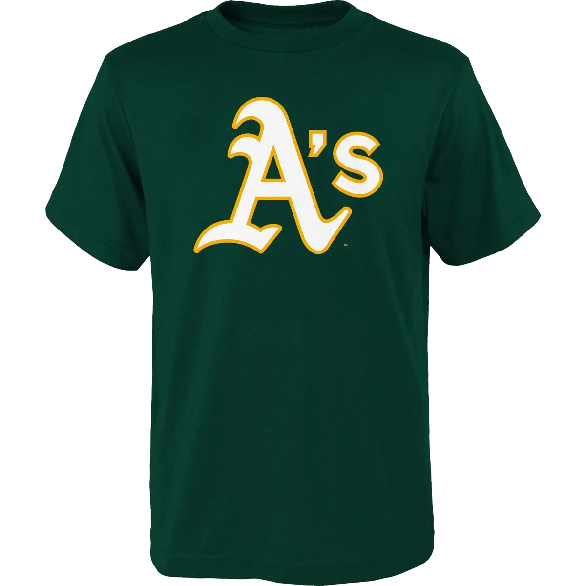 Youth A's Primary Logo Short Sleeve Tee CompressionFreeCuffs