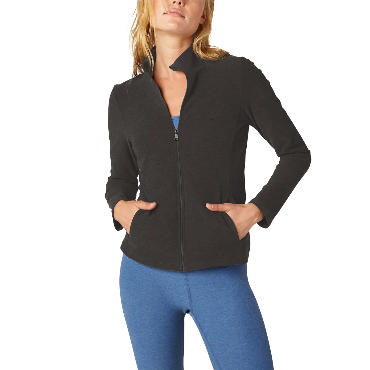 Kid Play Women's Spacedye On The Go Mock Neck Jacket