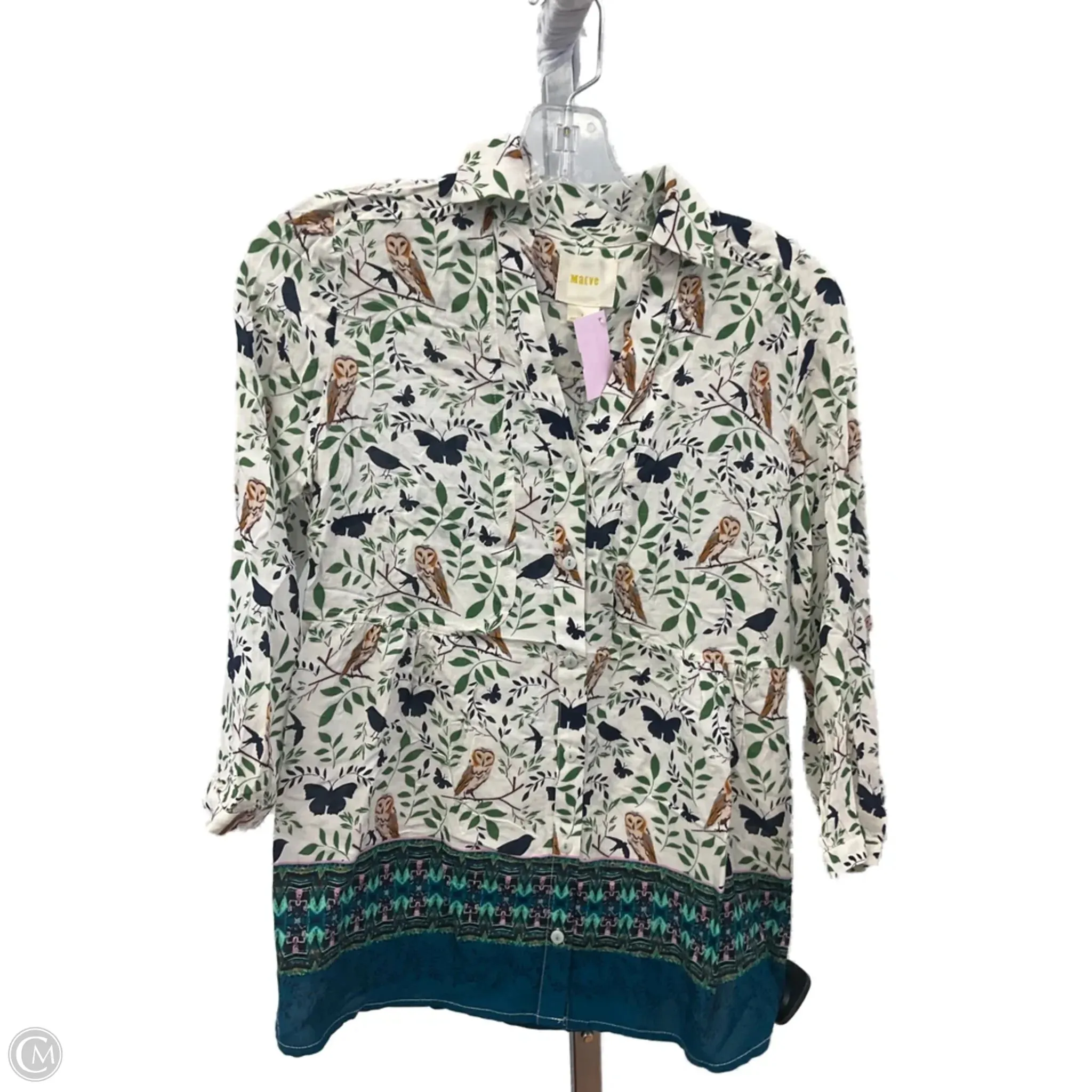 Quick Dry Feature Top Long Sleeve By Maeve In Multi-colored, Size: 2