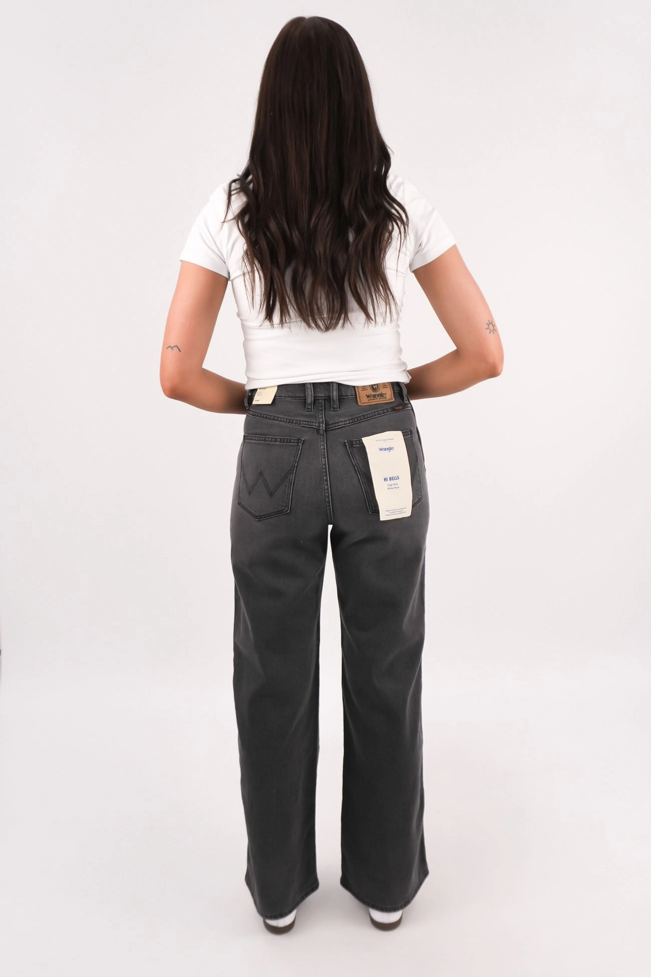 Hi Bells Jean Highway Black Fade Resistant Wash Sanded Seam Comfort
