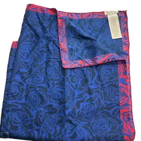 Shawl Luxury Designer By Mulberry In Blue & Red AntiPillFinish Prince Core
