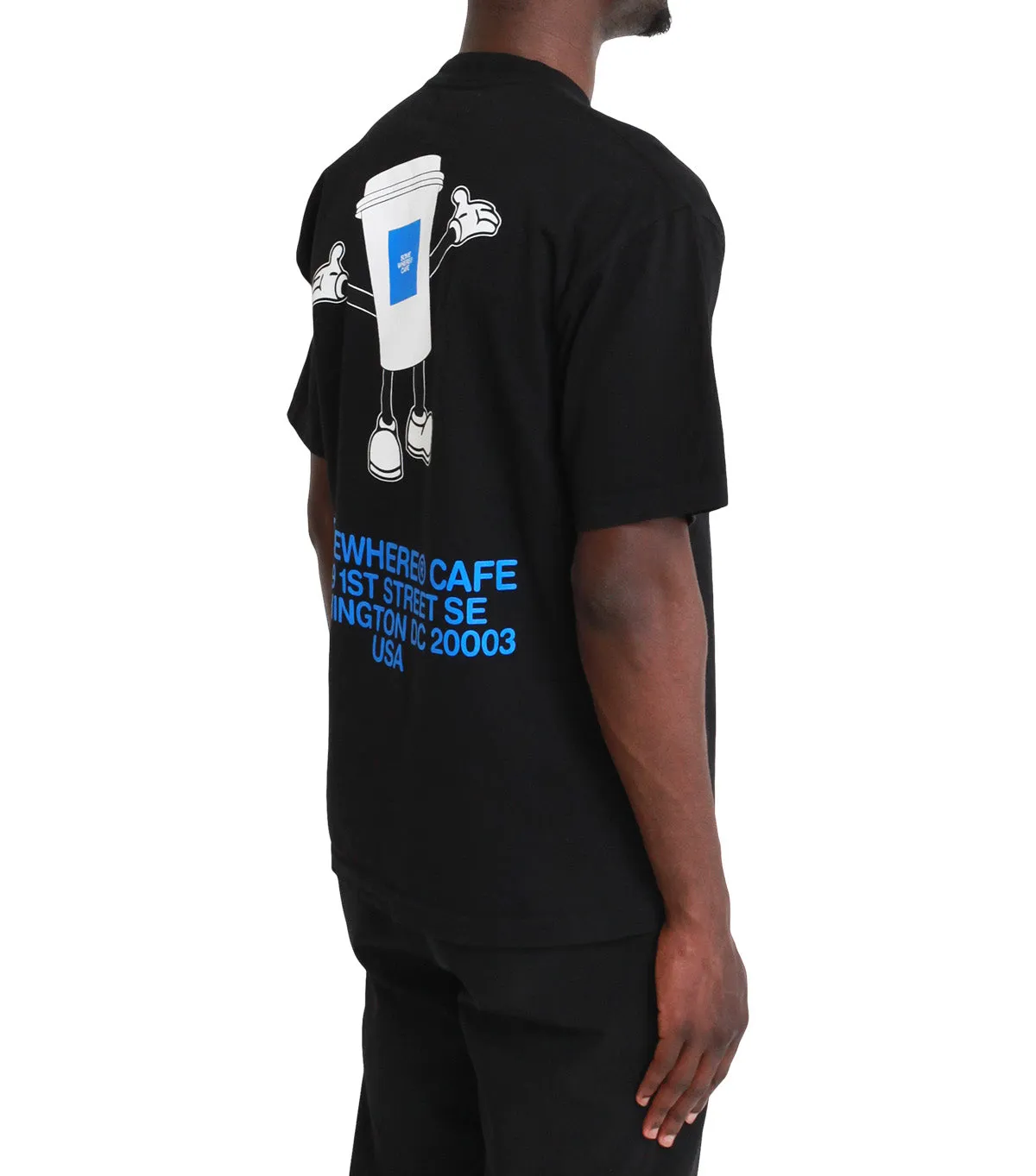 SOMEWHERE Cafe Cup T-Shirt Black Bold Core