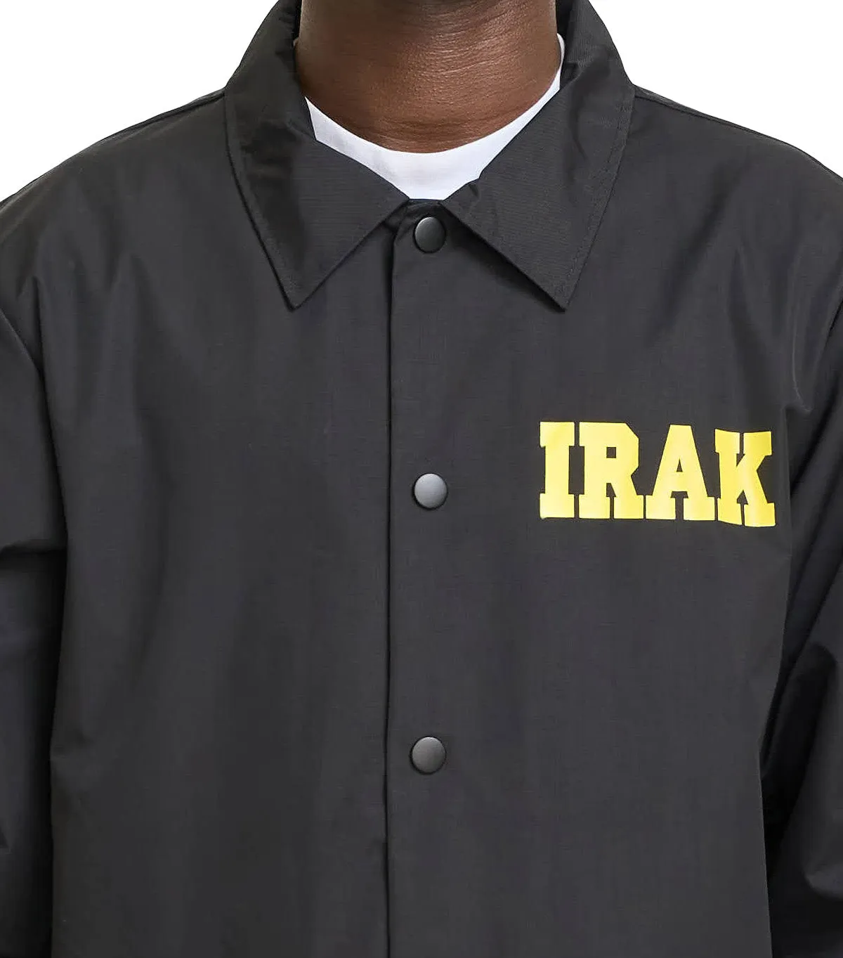 BiasCut Trims IRAK Face Coaches Jacket Black