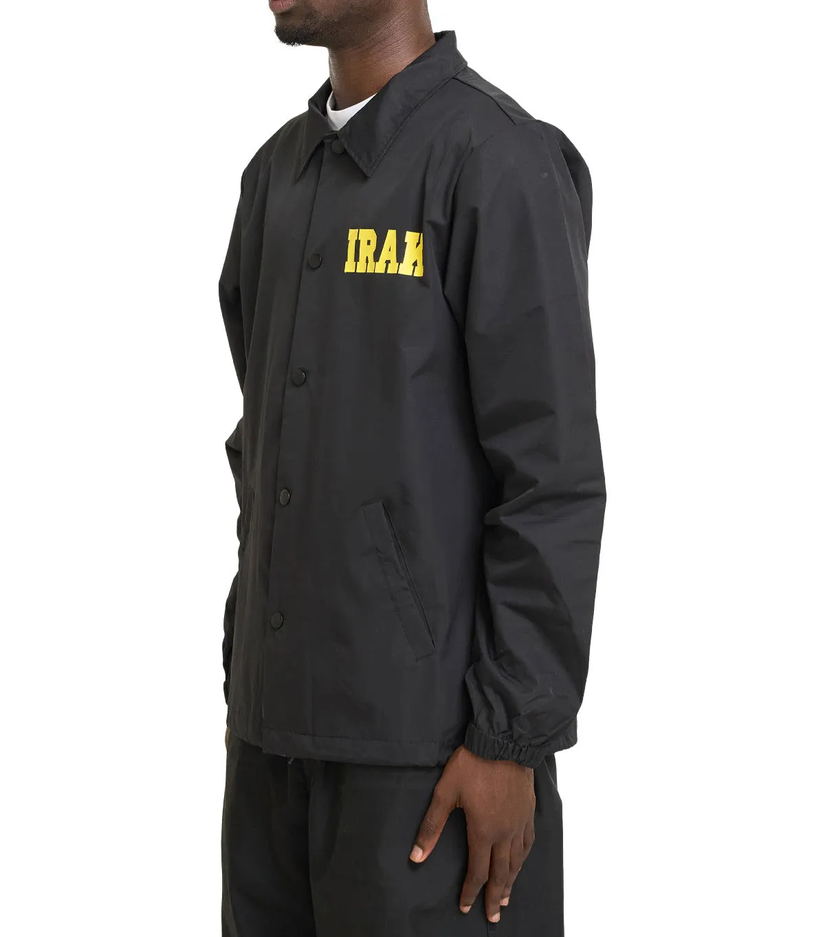 IRAK Face Coaches Jacket Black Net Fit