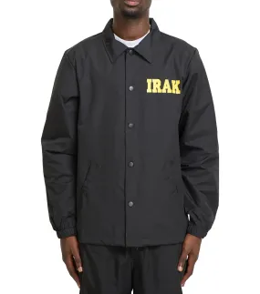 DoubleLayered Structure IRAK Face Coaches Jacket Black