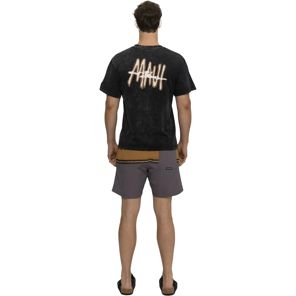 Net Fit Seamless Sleeve Construction Men's Maui Tag Mineral Tee