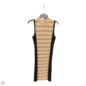 Dress Work By Etcetra In Black & Brown, Size: M Work Style Smooth Texture