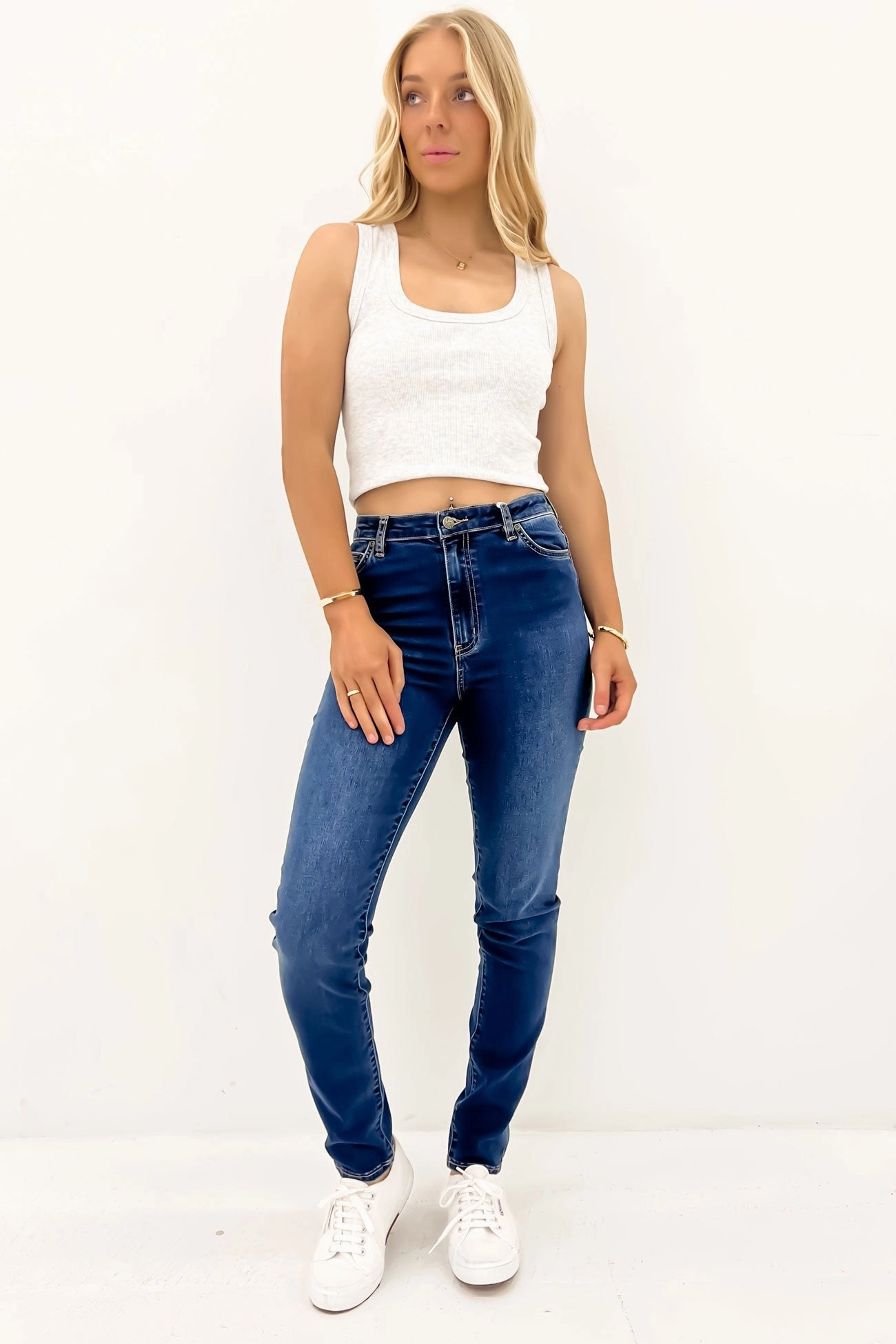Classic High Slim Jean True Indigo Classic Vibe Always Needed