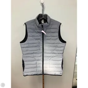 Breathable mesh lining Vest Puffer & Quilted By Gapfit In Grey, Size: L
