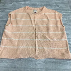 Vest Sweater By Universal Thread In Peach, Size: M Charm Core