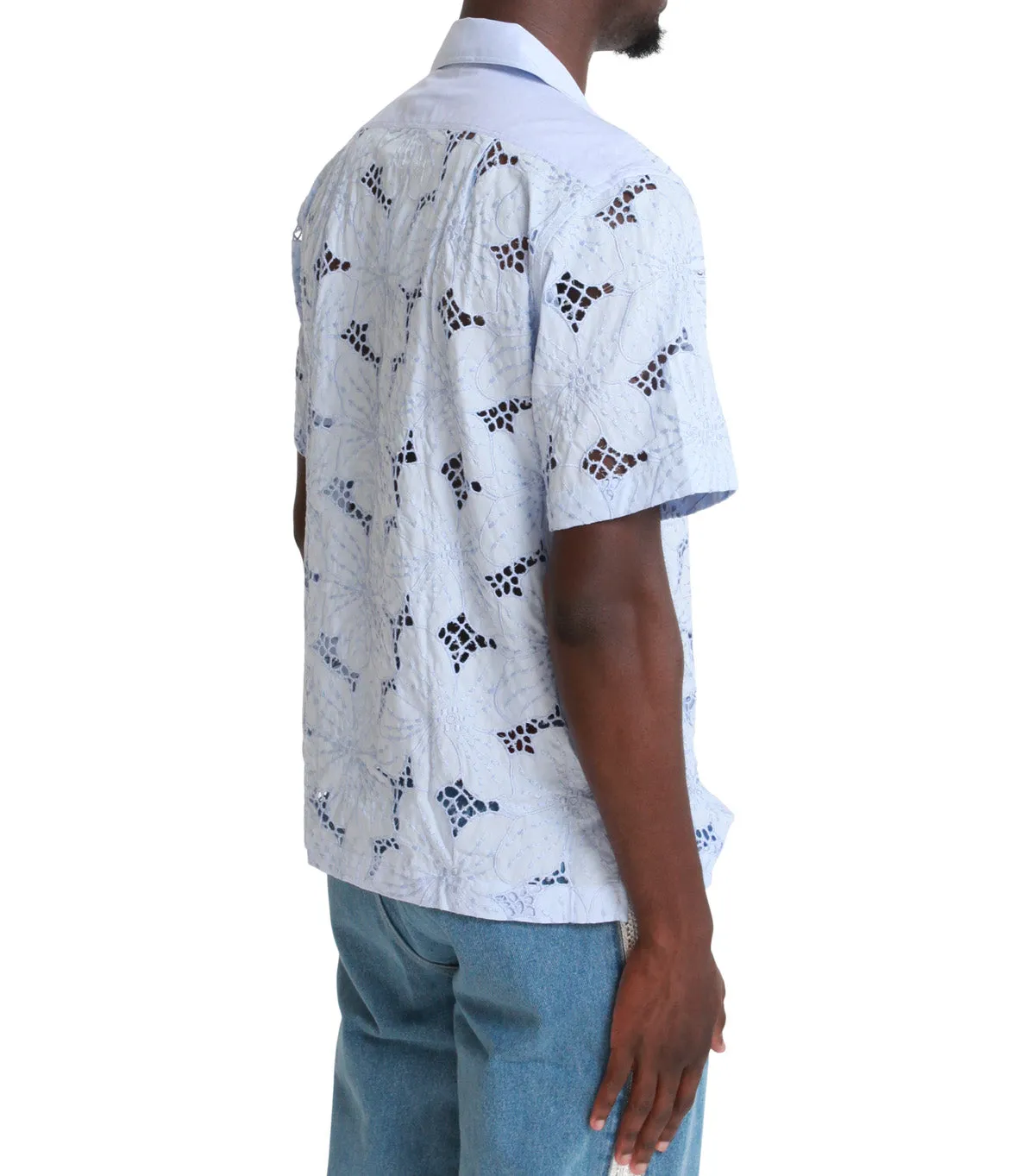 QuickEvaporation Wales Bonner Highlife Bowling Shirt Light Blue