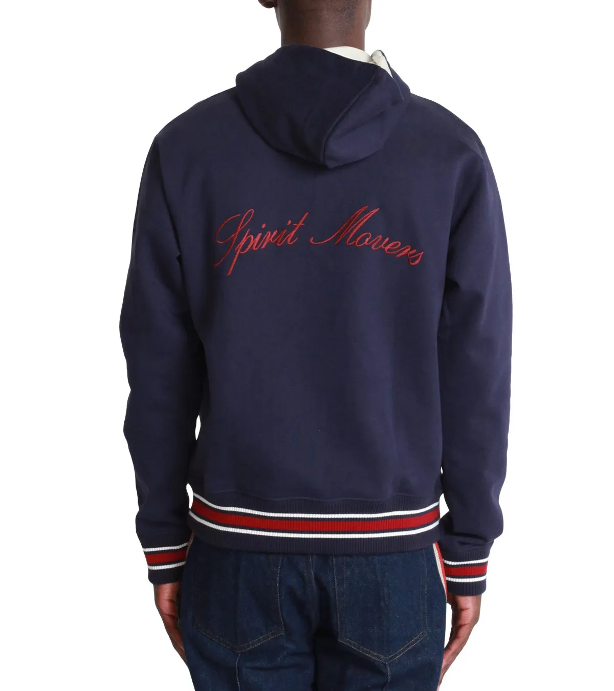 Wales Bonner Howard Hoodie Navy Night Charm Sustainable Base