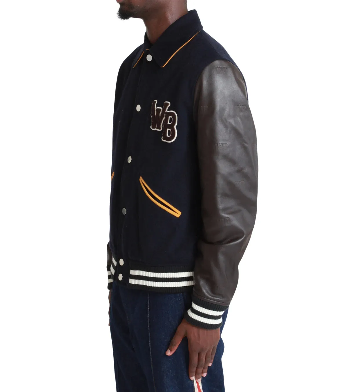 Wales Bonner Prince Varsity Brown Navy Breezy Fit