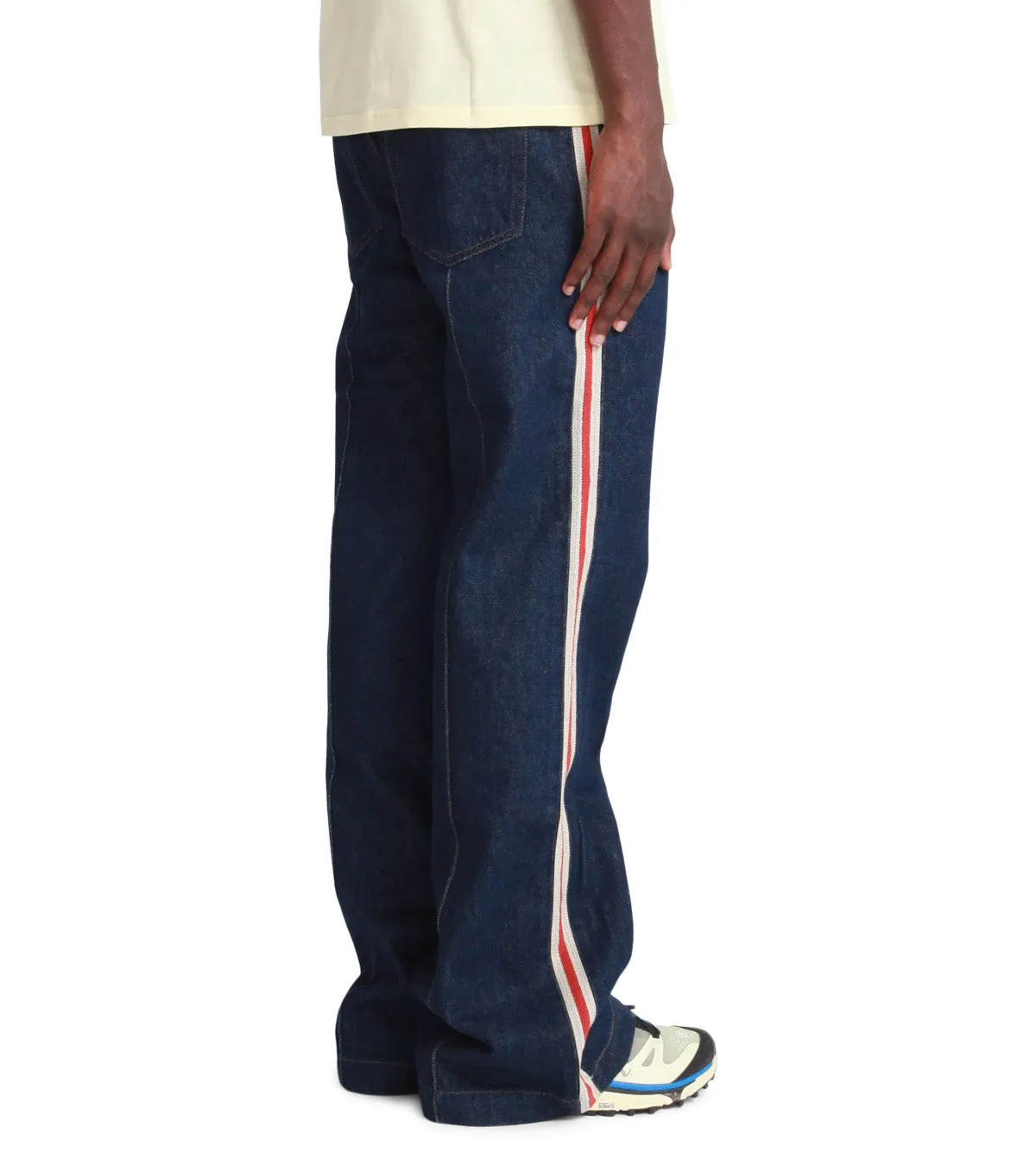 Wales Bonner Shadow Denim Dark Blue CrossBackStructure