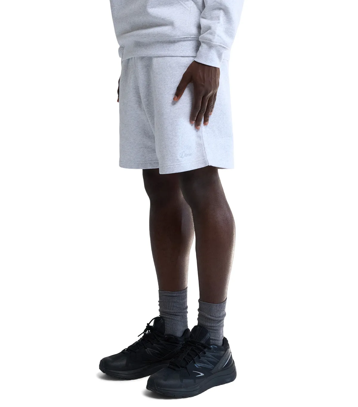 Durable Construction Day Glow Dime Cursive Small Logo Sweatshorts Ash