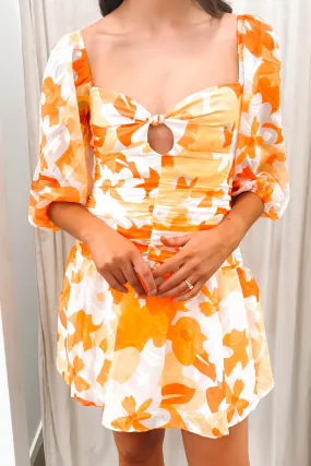 Whitney Mini Dress Yellow Floral Contemporary Look Modern Movement