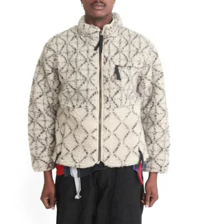 Fantasy Glow Kapital Do-Gi Sashiko Boa Fleece Reversible Blouson Ecru