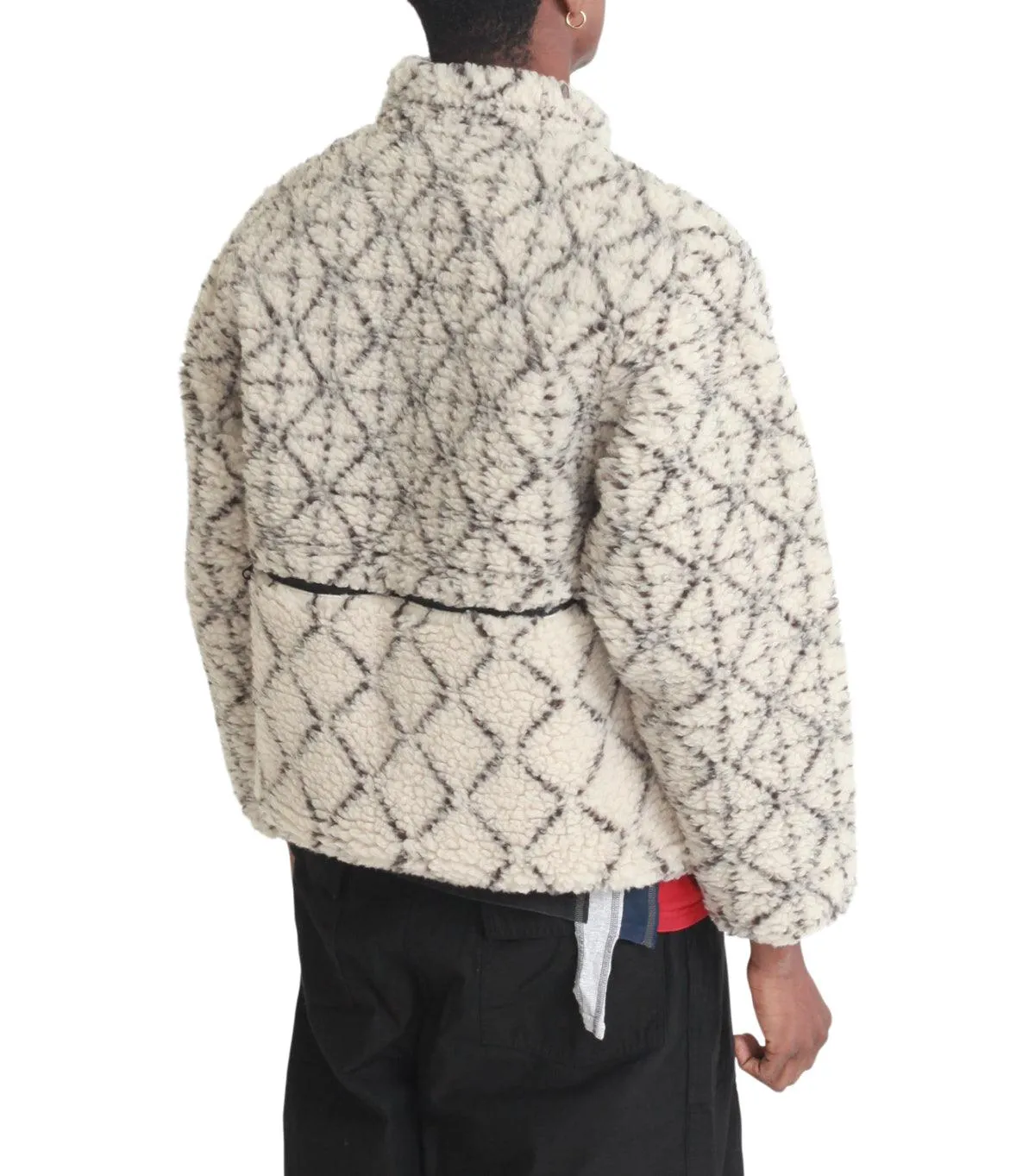 OdorResistant DurableThreadwork Kapital Do-Gi Sashiko Boa Fleece Reversible Blouson Ecru
