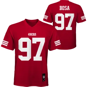 Youth 49ers Mid-Tier Jersey - Bosa Peace Flow Spirit Glow