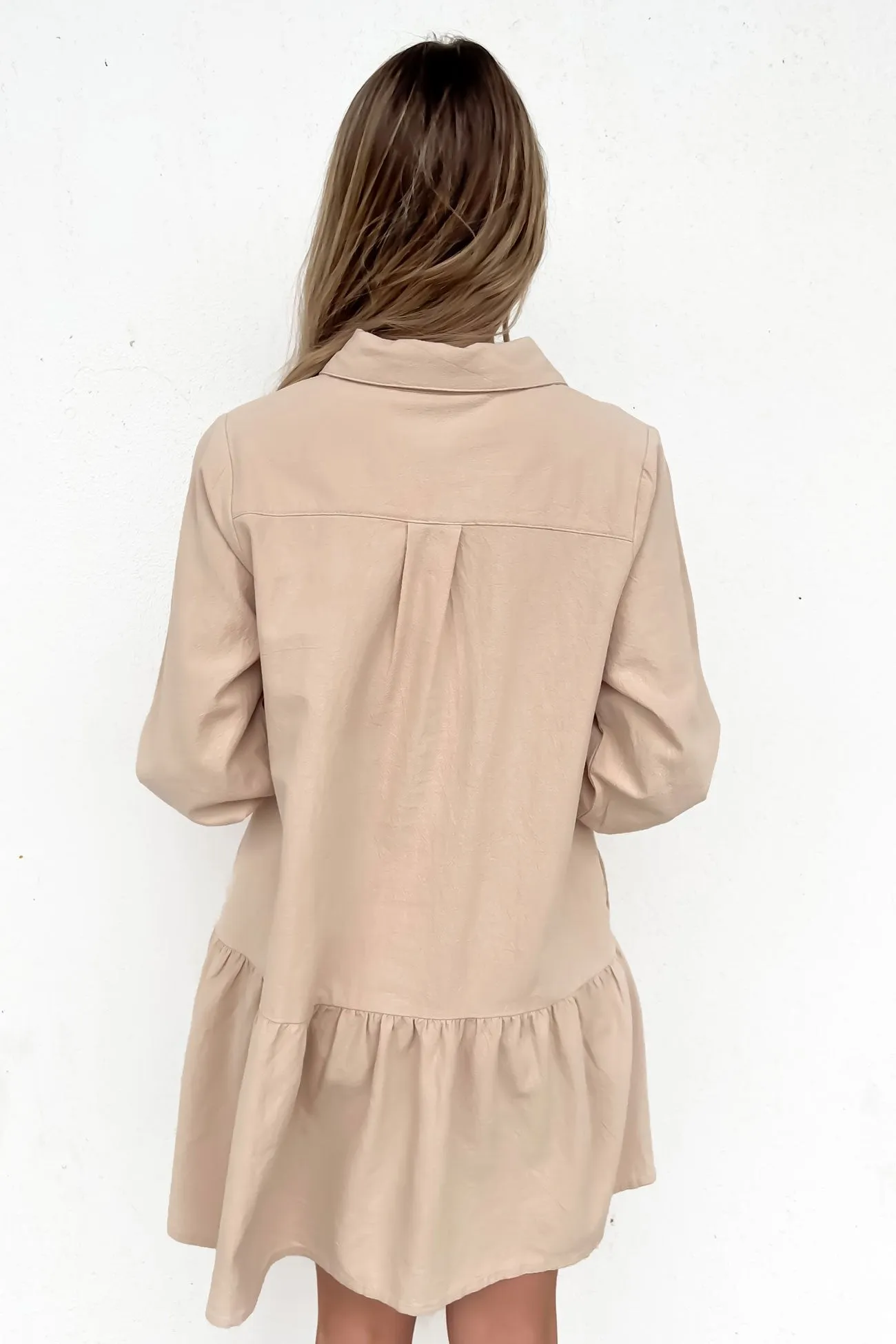 Weston Mini Dress Tan Breathable Design
