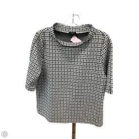 Top Short Sleeve By Ann Taylor In Grey, Size: Lp Formal Wear