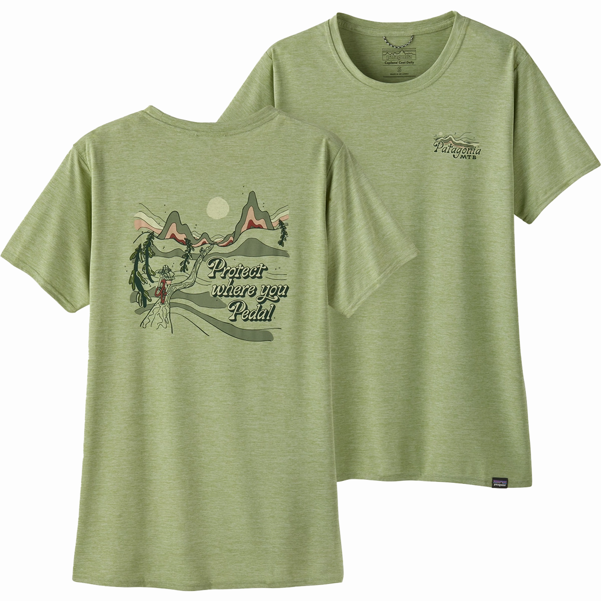 StaticFree Lining Nature Glow Women's Cap Cool Daily Graphic Tee - Lands